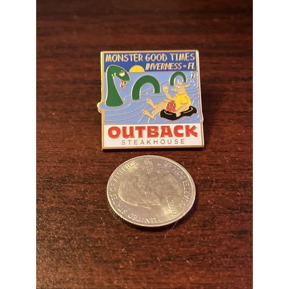 Outback Steakhouse Monster‎ Good Times Inverness Florida Lapel Hat Pin